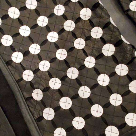 Stunningly unique Nuretti leather cutout jacket - Picture 4 of 8